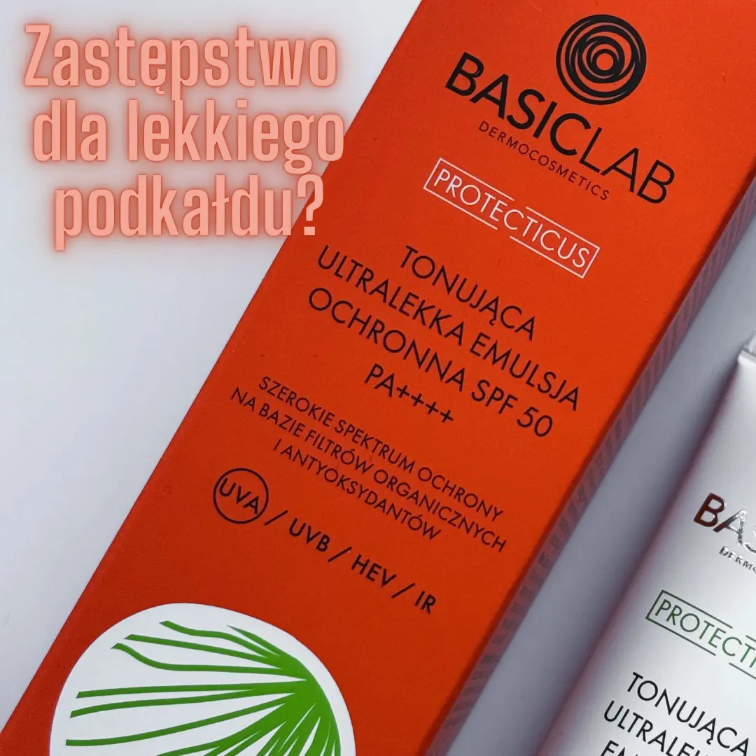 BasicLab Tonująca Ultralekka Emulsja SPF50 – lekki makijaż i ochrona w jednym 2