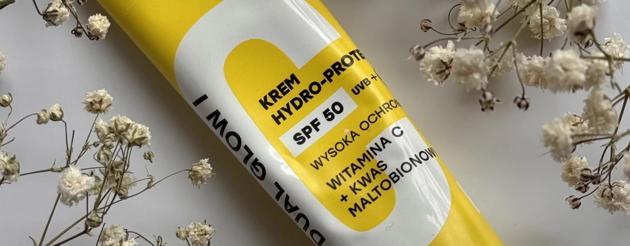 Krem hydro-protect SPF50 Dual Glow od Tołpa – moja opinia Krem hydro-protect SPF50 Dual Glow od Tołpa - moja opinia